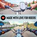 Upgraded 2025 Bicycle & Motorcycle Phone Mount - The Most Secure & Reliable Bike Phone Holder for iPhone, Samsung or Any Smartphone. Stress-Resistant & Highly Adjustable. x10 to Safeness & Comfort