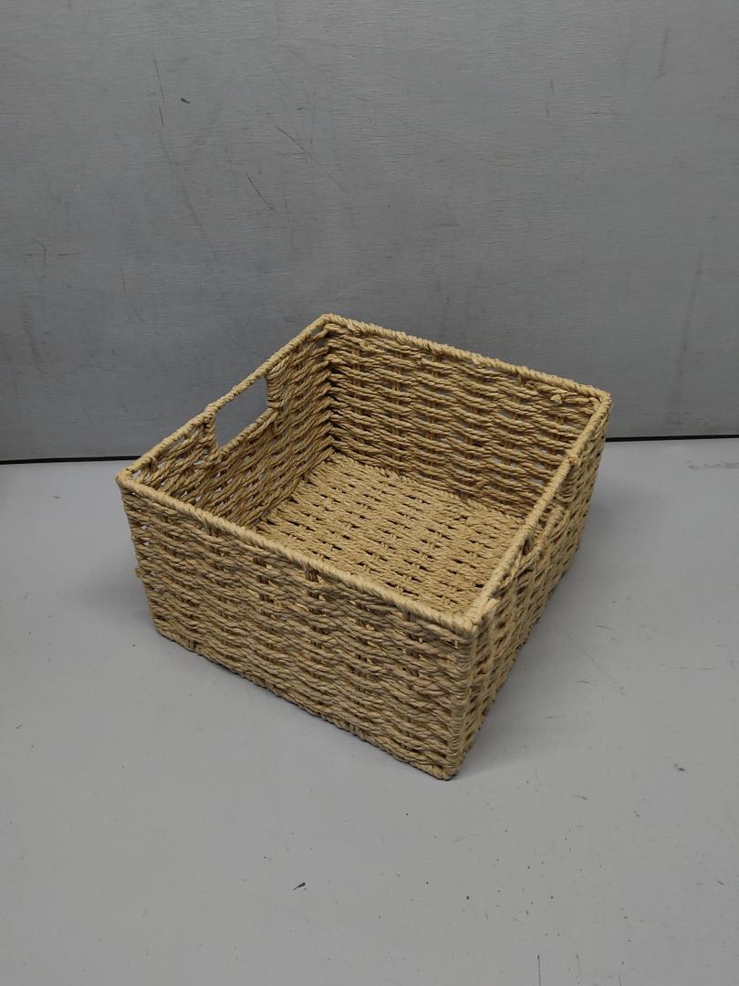 Square Woven Basket 11"x11"x6.5"