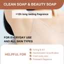 Bee & Flower Soap Bar Sandalwood Soap Valentines Day Gifts for Her Moisturizing Bath Soap Bars Nourishes Your Skin 4.4 oz(Pack of 4)