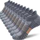 Men's Ankle Comfort Cushioned Anti-Blister Wicking Breathable Athletic Running Socks 5 Pairs