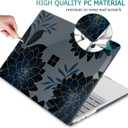 Case for 13.5" Microsoft Surface Laptop 5/4/3 with Metal Palm Rest ONLY 2019-2022 Release Models:1868/1951, Plastic Hard Shell Case with Keyboard Cover & Screen Protector, Flower Dahlia