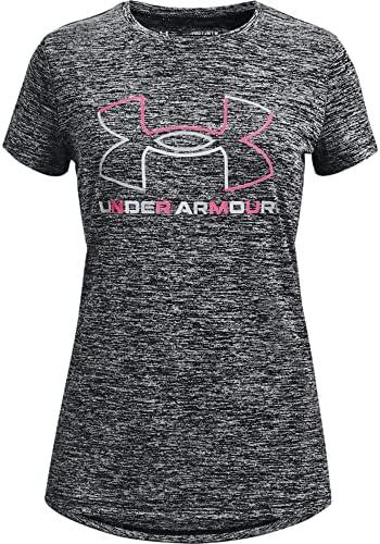 Under Armour Girls' Tech Big Logo Twist Short Sleeve T-Shirt (Medium)