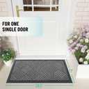 OLANLY Front Door Mat Outside Entrance, Waterproof Heavy-Duty Doormat, 29.5" X 17"