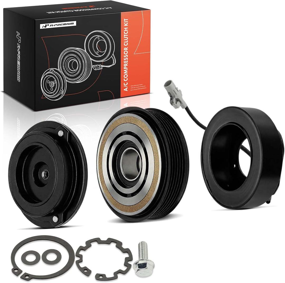 A-Premium Air Conditioner AC Compressor Clutch Kit | Compatible with Toyota Tundra 2007-2009, 4Runner 2003-2009 & Lexus GX470 2005-2009, 4.7L