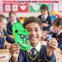 2 x Shoe Charms Valentines Day Cards Gifts for Boys Girl Classroom Exchange, 24 pcs Valentines Cards with 48 Shoe Charms for Kids School Party Favor