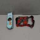 Malier Christmas Dog Collar with Bow tie, Classic Red Plaid Dog Christmas Collars for Girl and Boy, Cute Adjustable Holiday Puppy Collars for Small Medium Large Dogs (Large, Red & Black)