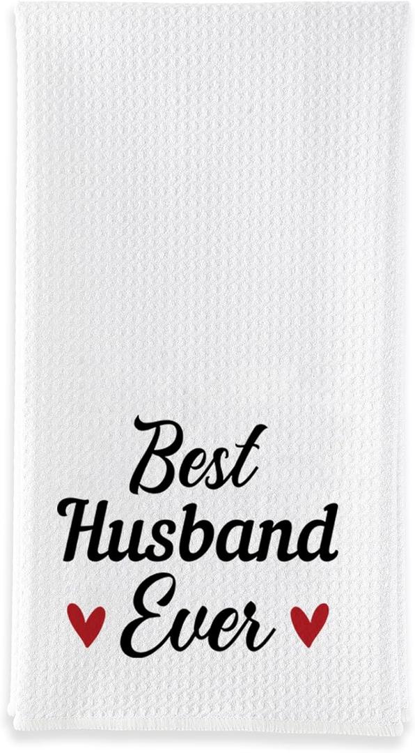 Husband Valentines Gift Ideas,Gifts for Husbands from Wife for Christmas Wedding Anniversary Birthday Fathers Day Romantic Sentimental Housewarming Kitchen Towels Gift Home Decorations