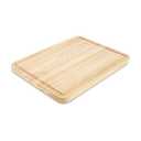 KitchenAid Classic Rubberwood Cutting Board with Perimeter Trench, Reversible Chopping Board, 11-inch x 14-Inch, Natural