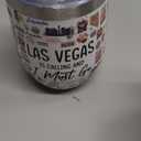 Las Vegas Souvenir Wine Tumbler 12 oz Insulated Wine Glass Cup with Lid Straw Vacuum Insulated Travel Cup,Travel Weekender Gifts for Women Sister Christmas Birthday Halloween Girls Trip Gifts Favors