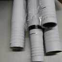 Curtain Rods for Windows 20.77 to 92.85 Inches, 1" Diameter Adjustable White Curtain Rod, Window Treatment Rods with Round Finials, Easy Mount Hardware Included (46.77-96.85 Inches)