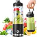 PROCHAIN Portable Blender, 22oz Cordless Personal Blenders, Electric USB Rechargeable Juicer, Smoothies, Ice Crush, Travel, Protein Shakes Cup, BPA-Free, Dishwasher Safe