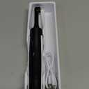 Tooth Polisher, Rechargeable Teeth Polisher with 5 Brush Heads, 4 Speed Modes, Tooth Whitening for Cleaning and Polishing, LED Light, 3 Polish Pastes, IPX6 Waterproof Teeth Cleaning Tools, Black