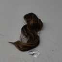 4Pcs Clip in Hair Extensions, 20 Inches Long Synthetic Curly Hair Extensions Clip ins for Women Girls (Color: Medium Brown with Honey Blonde Highlights)