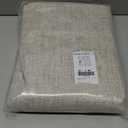 NICETOWN 100% Blackout Linen Curtains 90" Long for Bedroom, Thermal Insulated Living Room Curtains with Liner, Farmhouse Style Linen Blend Window Draperies for Dining Room (2 Panels, 52" W, Natural)