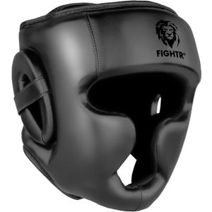 FIGHTR Boxing Headgear with Best fit | Boxing Helmet Guard for Sparring | Adjustable Size for MMA, Muay Thai, Kickboxing & Martial Arts (Small-Medium, All Black)