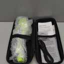 Cordless Electric Scissors: 4V Rechargeable Rotary Cardboard Cutter, 3000mAh Battery, with LED Light, 2 Blades, Box Cutter for Fabric Carpet Carton Plastic Leather Cloth (Green)