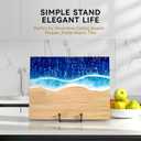 IPAME 12 Inch Large Plate Stands for Display - Metal Picture Frame Easel Stands for Plates, Books, Platters, Plaques, Decor (2 Pack)