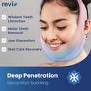 REVIX Wisdom Tooth Ice Pack Wrap with 3D Sewing Design Face Ice Wrap for Jaw, TMJ, Oral Discomfort, Teeth Removal and Dental Implants, Super Snug Fit with 4 Hot Cold Packs Reusable, Pink