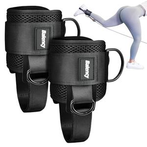 Ankle Straps for Cable Machine Woman, Balency Padded Ankle Strap for Cable Machine Kickback, Cable Ankle Attachment for Gym, Ankle Cuff, Kickback Ankle Strap for Glute Workout, Leg Extensions
