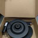 SIBRILLE 36W LED Floor Lamp, Super Bright Standing Lamp, Modern Stepless Dimmable Torchiere Tall Lamp with Remote Control, 350Rotating Head Reading Floor Lamp for Living Room, Bedroom, Office (Black)