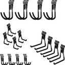 Slat Wall Hanging Hooks, Slatwall Accessories, Slatwall Hooks Assortment, Slat Wall Accessories, Heavy Duty Garage Slatwall Hooks and Hangers,16Pack(Black)