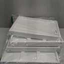 Youpehom Bed Tray Table with Folding Legs, Bamboo Breakfast in Bed for Kitchen Serving Tray, Sofa, Eating, Used As Laptop Desk Snack Tray (4 Pack, White Color) (Medium)