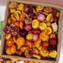 Natural Dried Flowers for Crafts, Mixed Daisies & Sunflower Heads, Chrysanthemum Petals for Candle Making, Wreaths, Wedding Decor, DIY Crafts (100-120)
