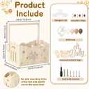 Brown, Wooden Baby Shower Crate Closet,Hollow