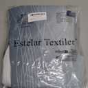 Estelar Textiler Navy Blue and Greyish White Blackout Curtains 45 Inch Length, Light Blocking Gradient Drapes for Kitchen, Thermal Insulated Grommet Ombre Curtains for Bathroom,42Wx45L,2 Panels