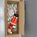 Climbing Santa Claus Christmas Tree Decoration, Red and Green Plush Ornament with Rope, Holiday Home Decor