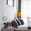 CUHIOY Wall Mount Holder for Homepod Mini, Plug Mount with Cord Management, No Messy Wires or Screws, Perfect Space-Saving Accessories for HomePod Mini (White, 1 Pack)