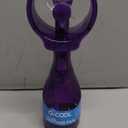 O2COOL Deluxe Handheld Battery Powered Water Misting Fan (Purple) (Single)