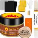 Wood Burn Paste Pen Kit, 4OZ Wooden Burning Gel, Double Sided Wood Burn Marker Kit for DIY Beautiful Wooden Burning in Minutes, Perfect for Beginners Handmade Meaningful Gifts