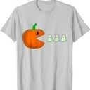Halloween Pumpkin Funny Ghosts Boys Kids Women Men T-Shirt, Small