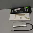 Minthouz 7-in-1 USB C Docking Station, Quad Display Hub Adapter with Dual 8K DP, 4K HDMI, VGA, 3 USB 2.0 Ports for MacBook Neo/Pro/Air, iPad Pro, iPhone 17 Pro/Pro Max, Dell HP Lenovo Windows Laptops