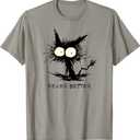 Never Better Shirt | I'm Fine Cat Men Women Kids T-Shirt (Slate Grey, Small)