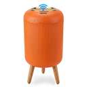 Pukomc Smart Sensor Wastebasket, Convenient and Hygienic Easy to Use, Technology Sensor Waterproof Wastebasket Plastic Trash can for Kitchen, Bathroom, Bedroom, Living Room, Office and Outdoor Orange