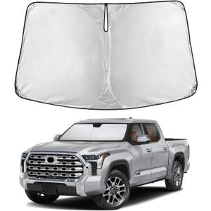 EcoNour Windshield Sunshade Compatible for Toyota Tundra 2022-2024 2025 2026, SR, SR5, Limited, Platinum, 1794 Edition, TRD Off-Road Pro Sun Visor for Front Window Sun Shade Cover, Car Accessories