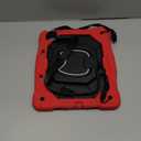 WESOROL for iPad Pro 13 Inch Case M4 (2024 Model,7th Gen) with Screen Protector/360 Rotating Stand/Pencil Holder/Shoulder Strap,Military Grade Shockproof iPad Case 13 Inch, Red Black