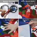 Quimoy Christmas Bath Mat, Non Slip Washable Snowman Bathroom Rugs, Shaggy Christmas Bath Rug for Winter Bathroom Decor