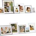48 Inches Clear Acrylic Floating Shelves Wall, Bookshelf for Kids, Nursery Book Shelves, Magazine Rack, Picture Ledge Shelf for Photo Frames Vinyl Records, Pack of 2