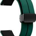 Magnetic Watch Band 22mm 20mm 19mm 18mm 16mm With Quick Release Soft Silicone Sport Watch Band for Men Women, Magnetic Silicone Replacement Strap
