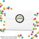 Bugs & Kisses Halloween Thank You Sticker Labels, 40 2" Party Circle Stickers by AmandaCreation, Great for Party Favors, Envelope Seals & Goodie Bags