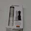 Le Creuset Salt and Pepper Mill Set, 8" x 2 1/2" each, Black & White (Large)