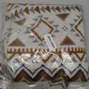 Boho Throw Blanket, Knitted Brown Tassel Throw Blankets, Soft Lightweight Vintage Tan Throw Blanket for Sofa Couch Bed and Living Room- All Seasons (50x60 Inch)