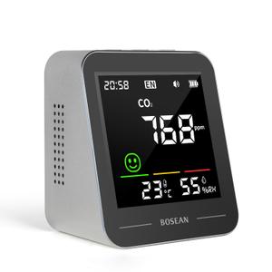3-in-1 Indoor Air Quality Monitor, CO2 Detector, Carbon Dioxide Temperature Humidity Meter, AQI Reader Tester or Home