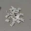 Blulu 24 Pcs Storm Door Panel Clip with Screws 5/16" Offset Aluminum Storm Window Clips Screen Door Hardware (White)