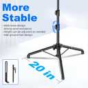 Starlink Mini Tripod Mount with Adapter, 270 Tilt Angle Adjustable Starlink Mini Kit, Height Adjustable Starlink Mount, Ground Nail Design, for Outdoor Camping, Travel, Rv (Balck)