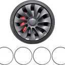Automotive Alloy Wheel Rim Protector 21 Inch Alloy Rim Guards for Car Rims Compatible with Tesla Model 3 Model Y X S 21 Inch, Universal 21in