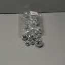 28 Pack Disco Ball, Disco Ball Party Decorations Silver Hanging Reflective Mirror Balls Ornaments 70s Disco Party Supplies Birthday Holiday Wedding Christmas Tree Decor